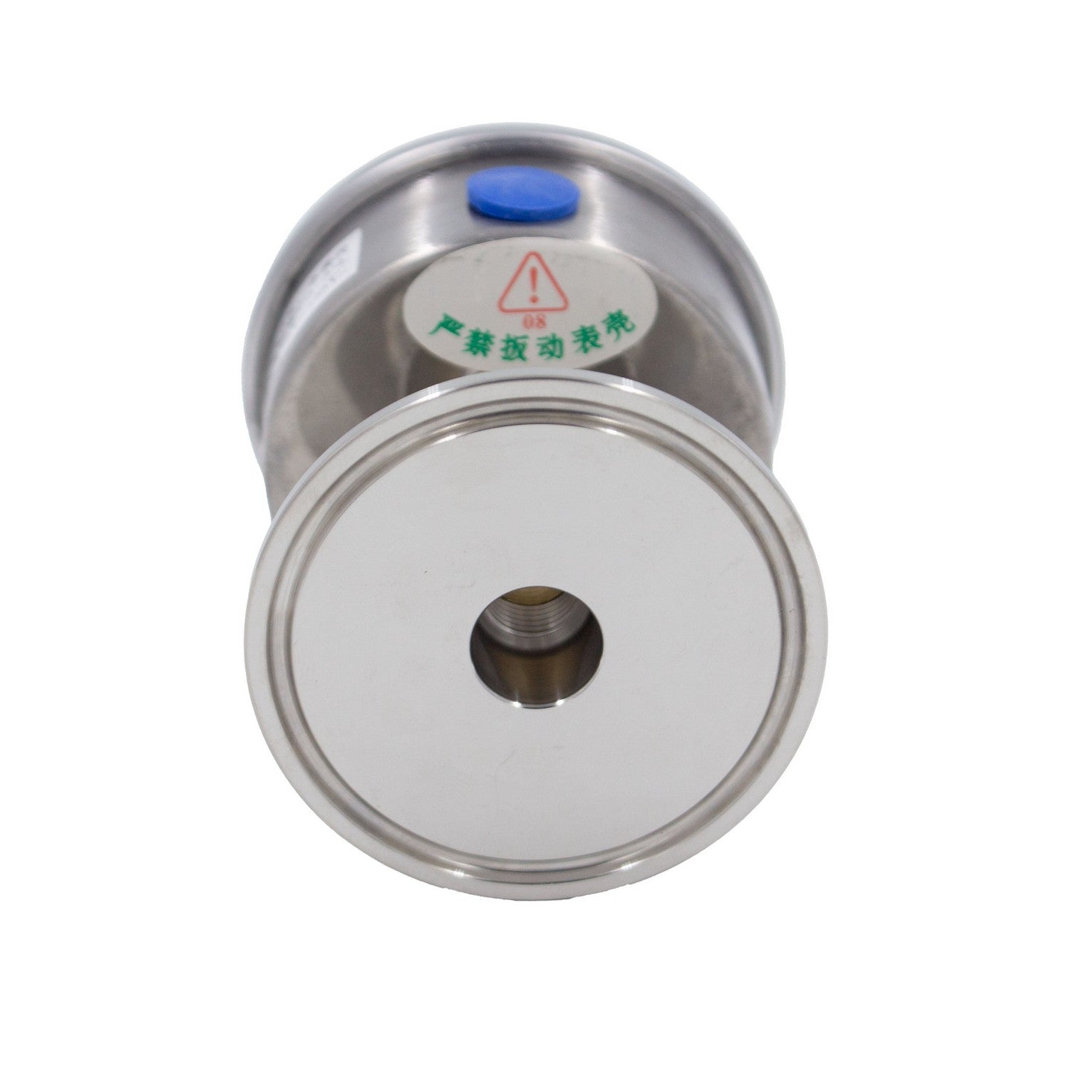 Stainless Steel Tri-Clover Pressure Gauge - 2" TC (0 - 35 PSI | Rear Mount)