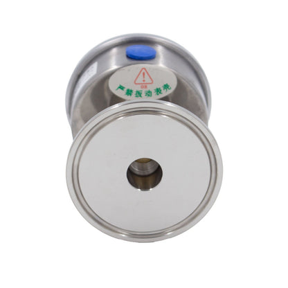 Stainless Steel Tri-Clover Pressure Gauge - 2" TC (0 - 35 PSI | Rear Mount)