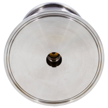 Stainless Steel Tri-Clover Pressure Gauge - 3" TC (0 - 35 PSI | Rear Mount)