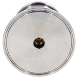 Stainless Steel Tri-Clover Pressure Gauge - 3" TC (0 - 35 PSI | Rear Mount)