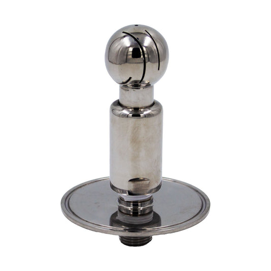 Stainless Steel Tri-Clover Spray Ball (Rotating CIP) - 3" TC