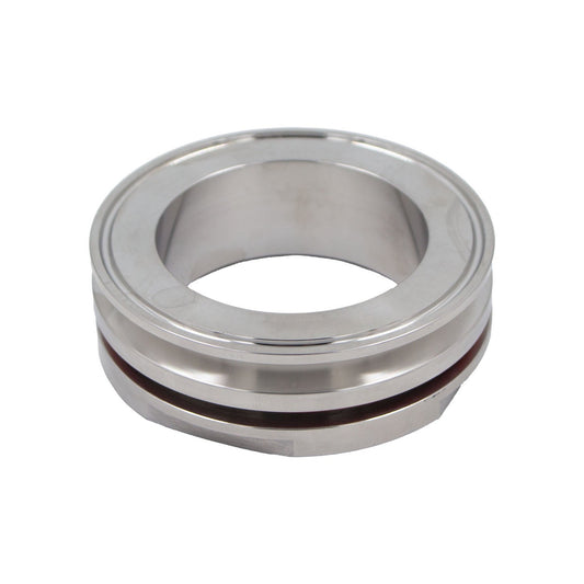 Stainless Steel Tri-Clover Weldless Bulkhead Fitting - 3" TC