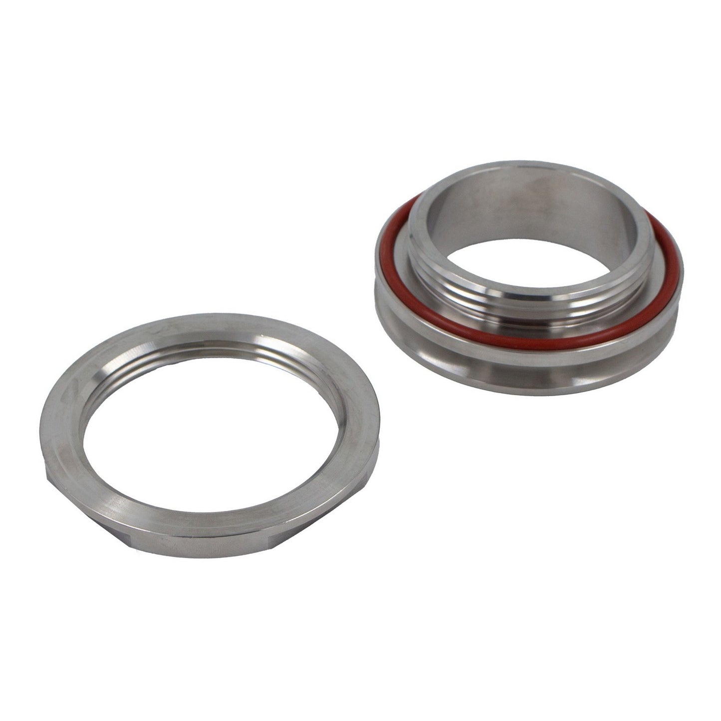 Stainless Steel Tri-Clover Weldless Bulkhead Fitting - 3" TC