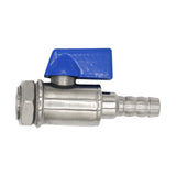 Conical Fermenter Stainless Steel Ball Valve - 3/8" NPT X 3/8" OD Barb