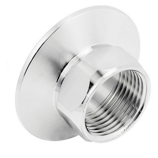 Stainless Steel Tri-Clover Fitting - 2" TC X 1" Female BSP