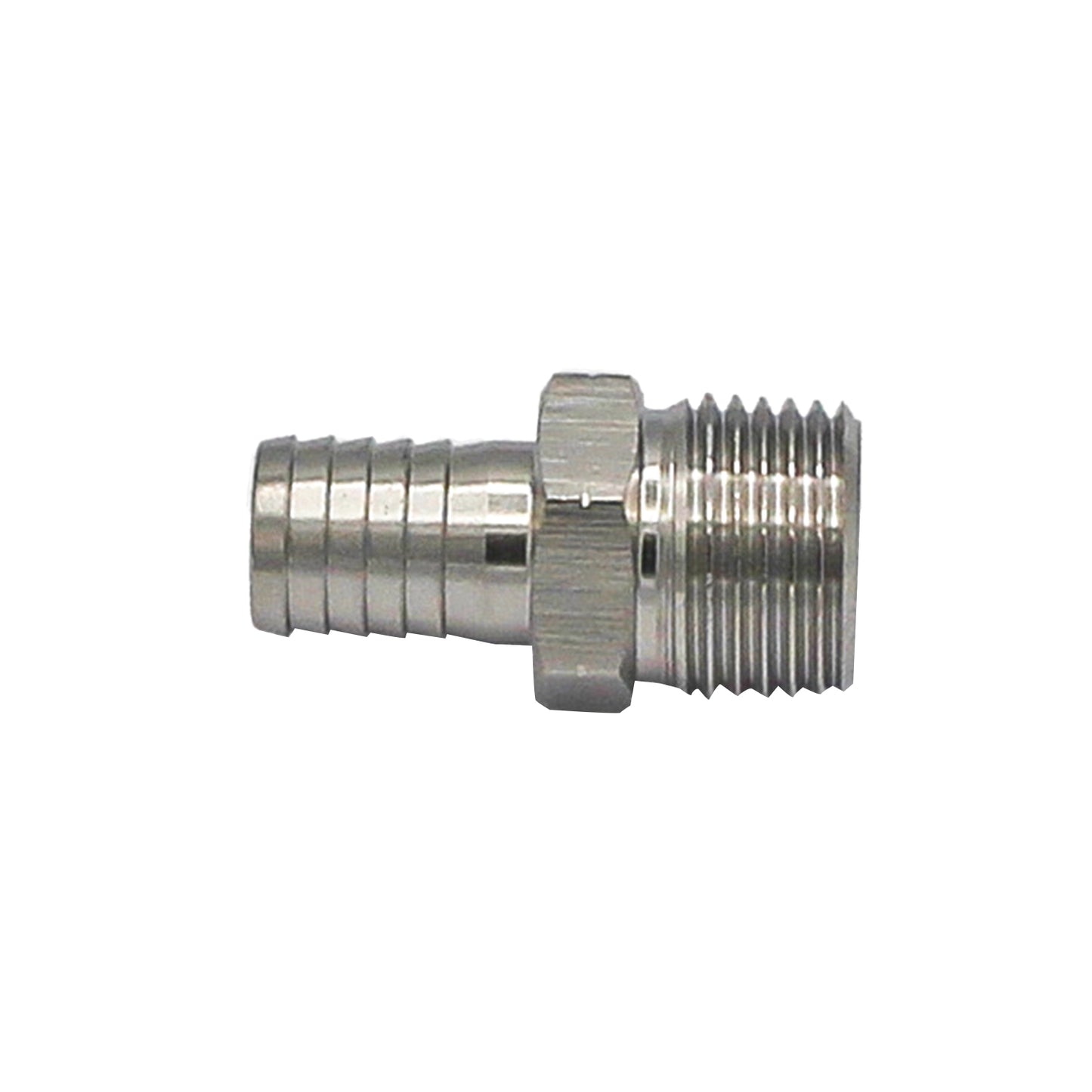 Stainless Steel British Standard Pipe Fitting - 1/2" Male BSP X 1/2" OD Barb