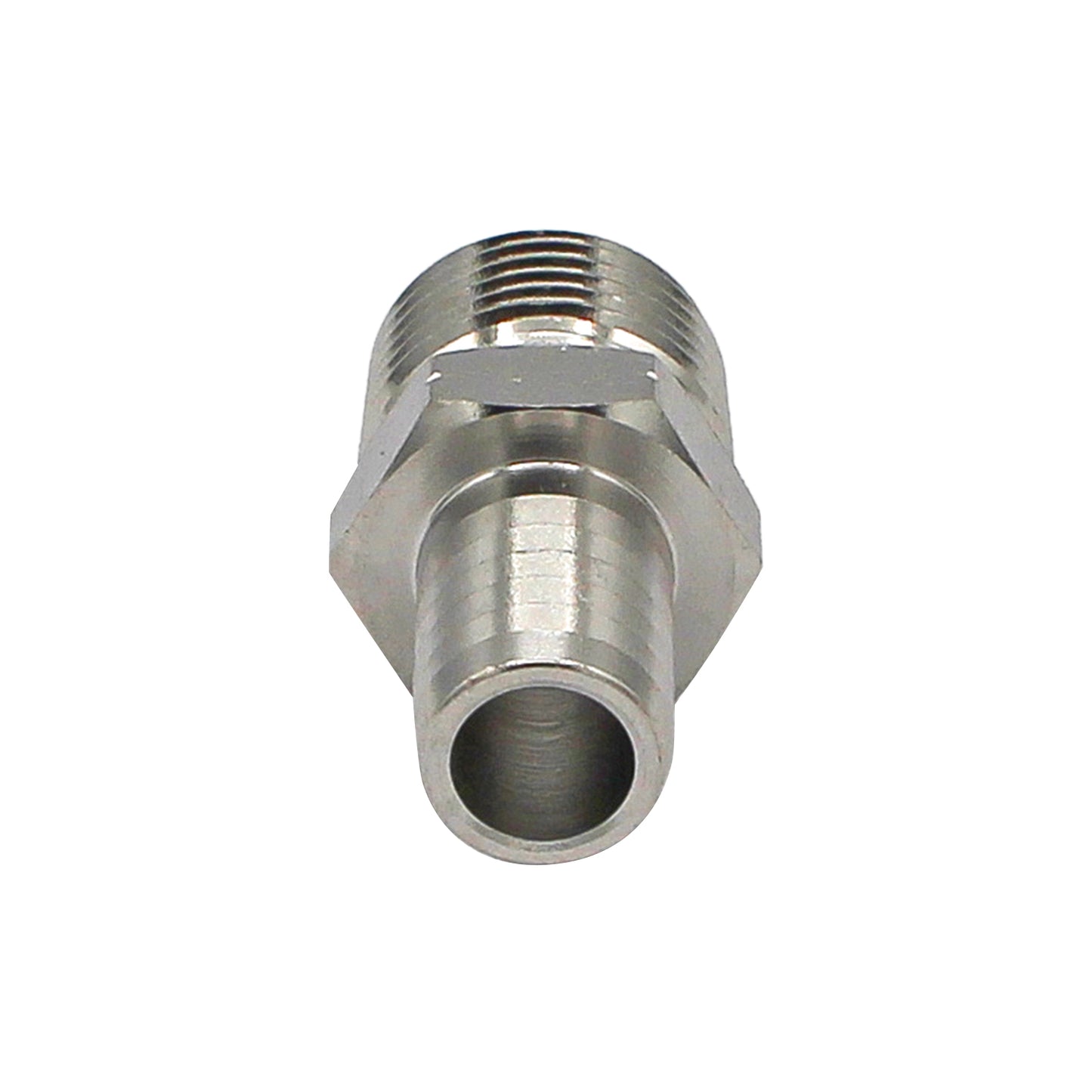 Stainless Steel British Standard Pipe Fitting - 1/2" Male BSP X 1/2" OD Barb