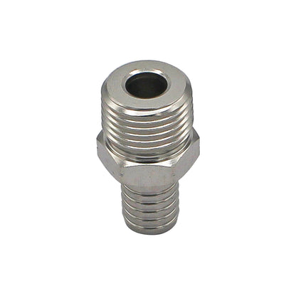Stainless Steel British Standard Pipe Fitting - 1/2" Male BSP X 1/2" OD Barb