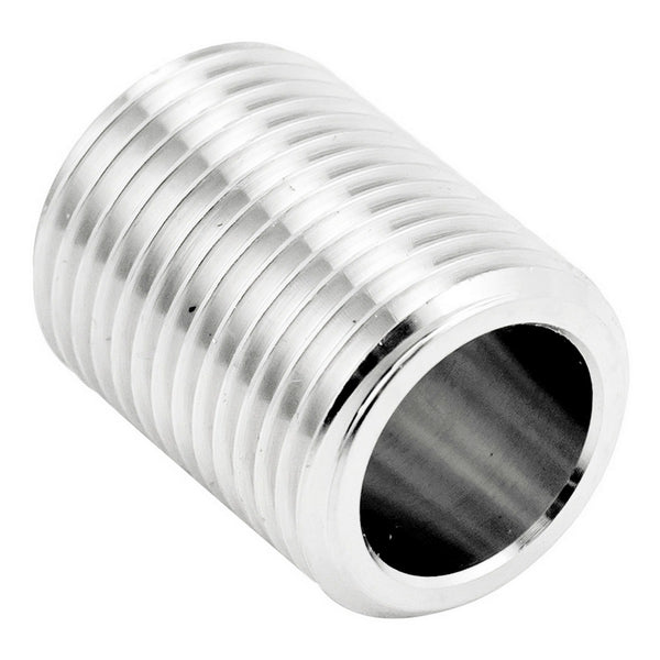 Stainless Steel British Standard Pipe Close Nipple - 1/2" Male BSP