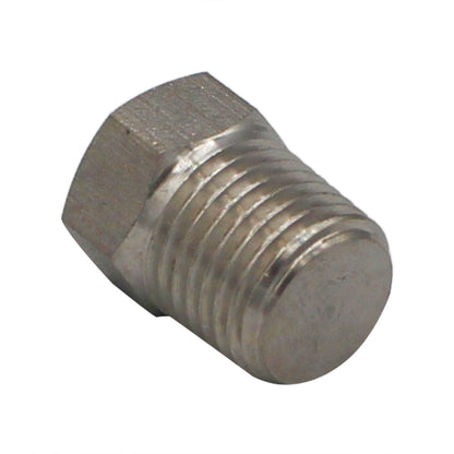 1/4" Male BSP Hex Plug - 304 Stainless Steel Pipe Fitting