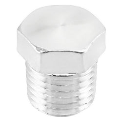 Stainless Steel British Standard Pipe Hex Plug - 1/4" Male BSP