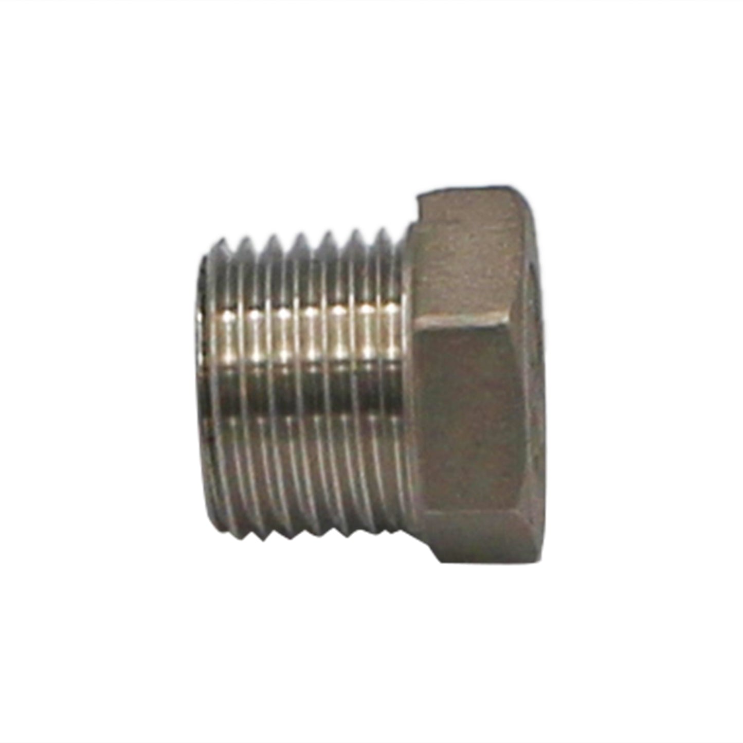 1/2" Male BSP Hex Plug - 304 Stainless Steel Pipe Fitting