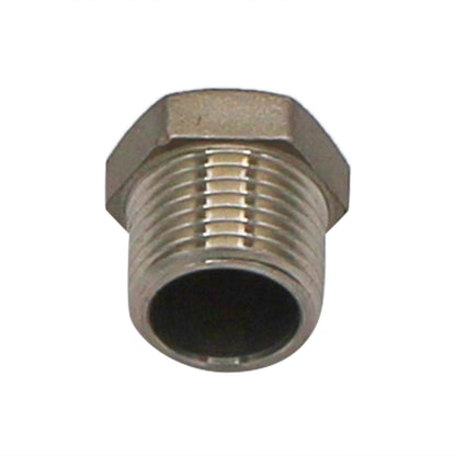 1/2" Male BSP Hex Plug - 304 Stainless Steel Pipe Fitting