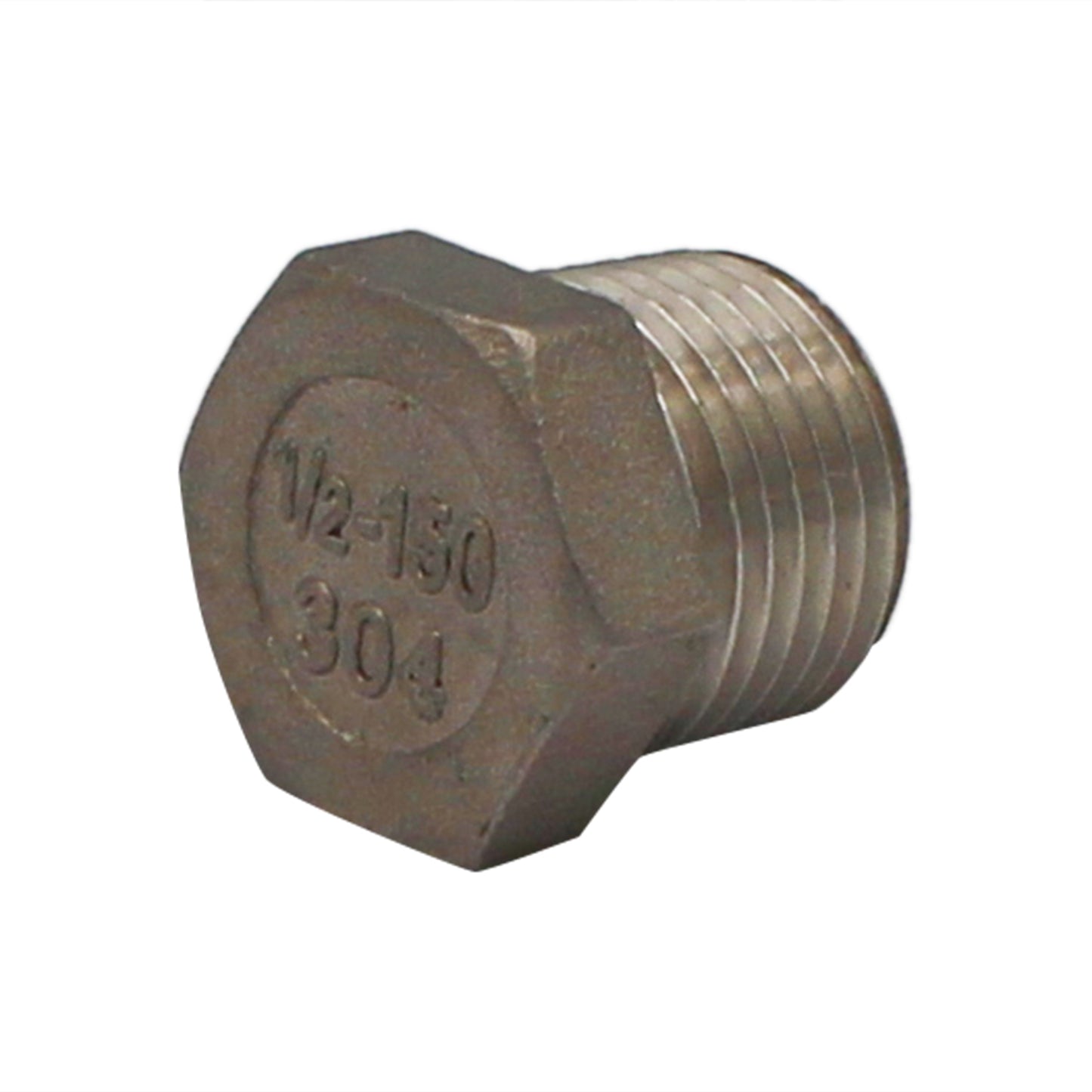1/2" Male BSP Hex Plug - 304 Stainless Steel Pipe Fitting