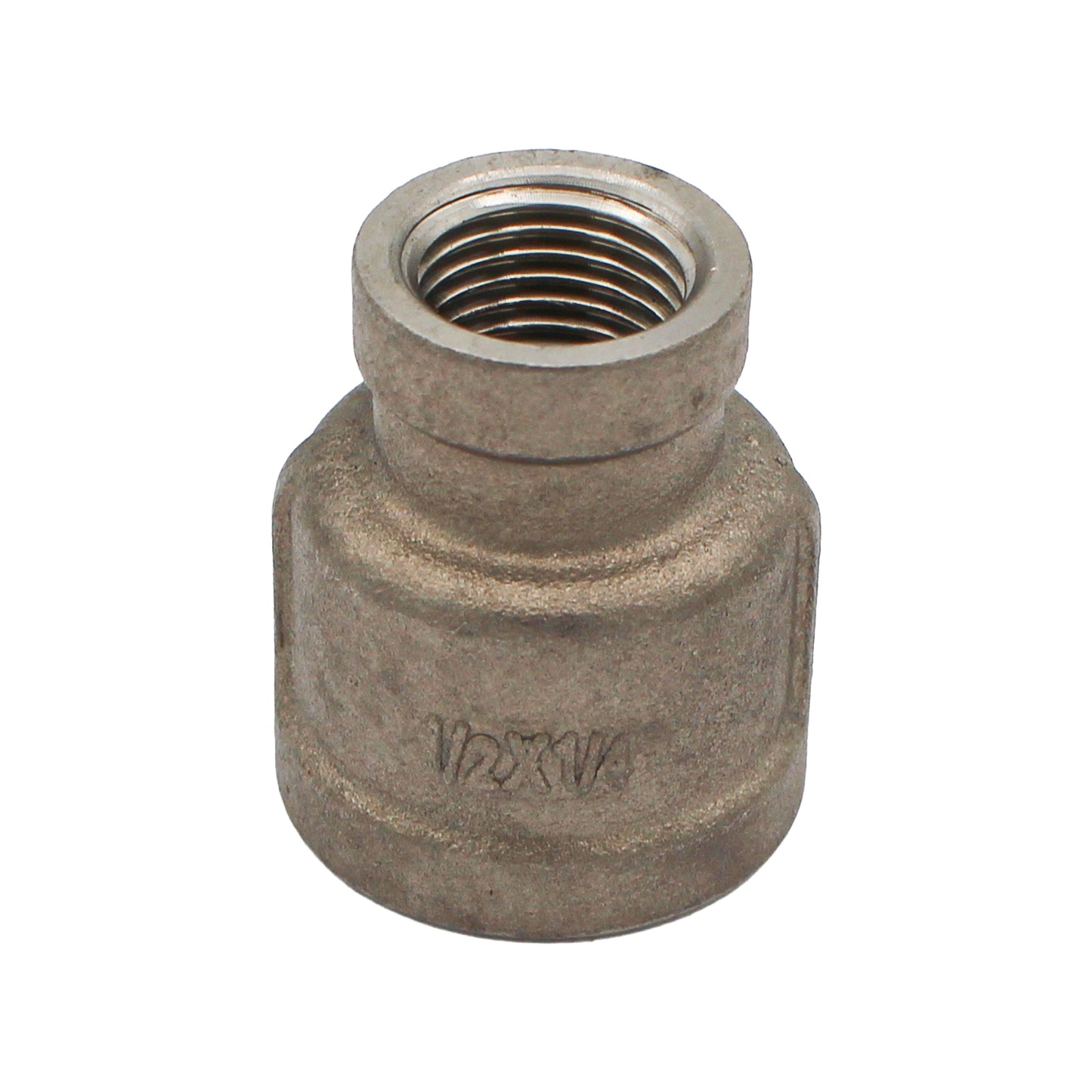 1/2" Female BSP X 1/4" Female BSP Reducing Coupler - 304 Stainless Steel Pipe Fitting