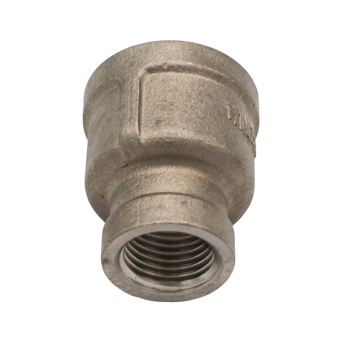 1/2" Female BSP X 1/4" Female BSP Reducing Coupler - 304 Stainless Steel Pipe Fitting