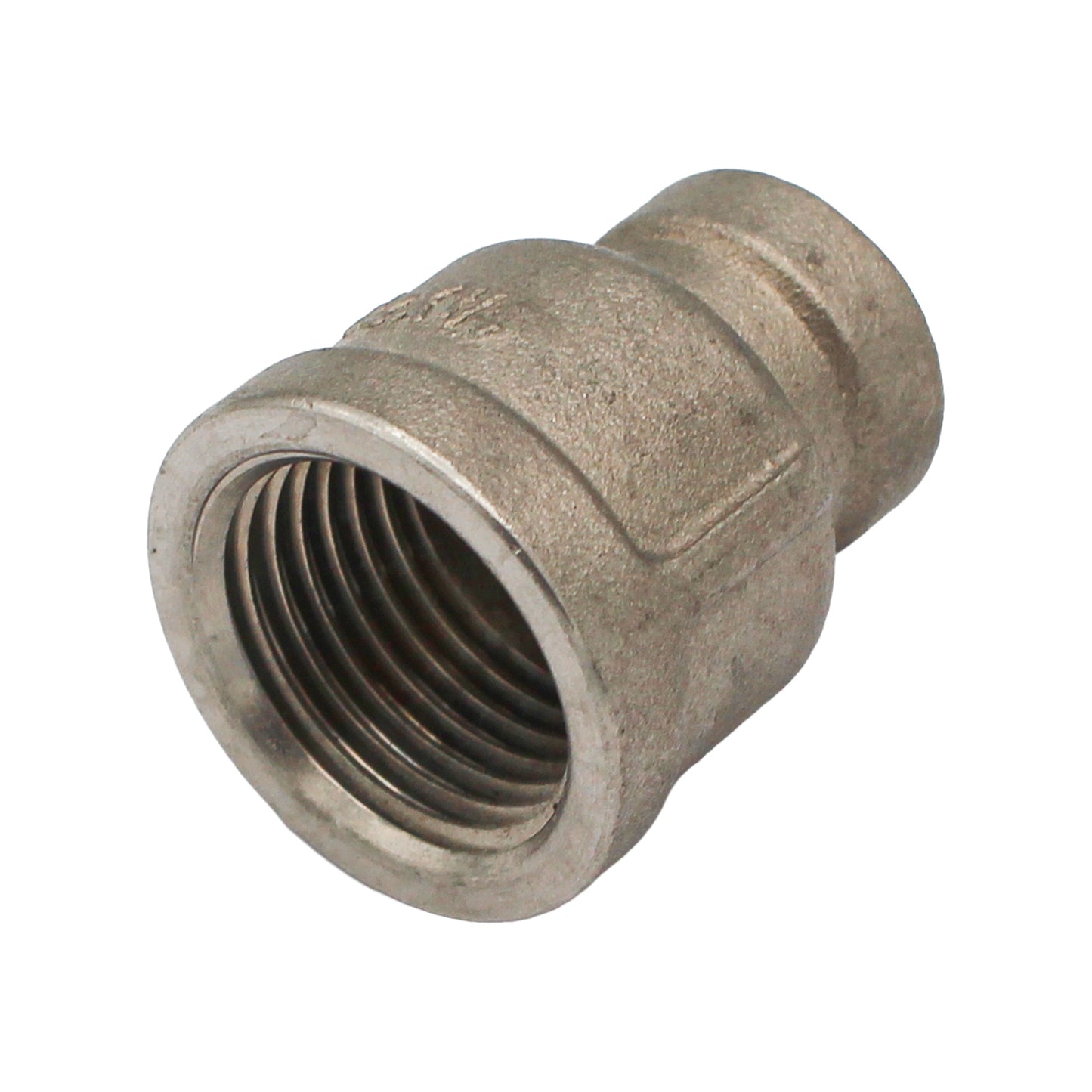 1/2" Female BSP X 1/4" Female BSP Reducing Coupler - 304 Stainless Steel Pipe Fitting