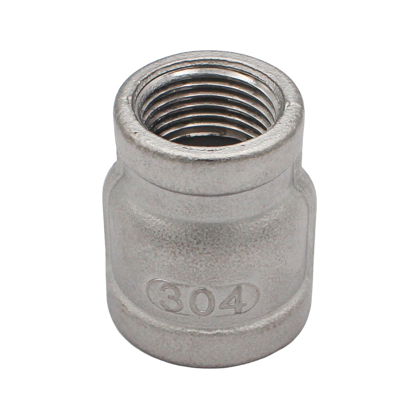 3/4" Female BSP X 1/2" Female BSP Reducing Coupler - 304 Stainless Steel Pipe Fitting