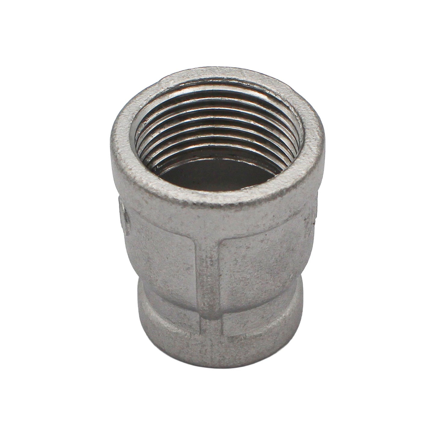 3/4" Female BSP X 1/2" Female BSP Reducing Coupler - 304 Stainless Steel Pipe Fitting