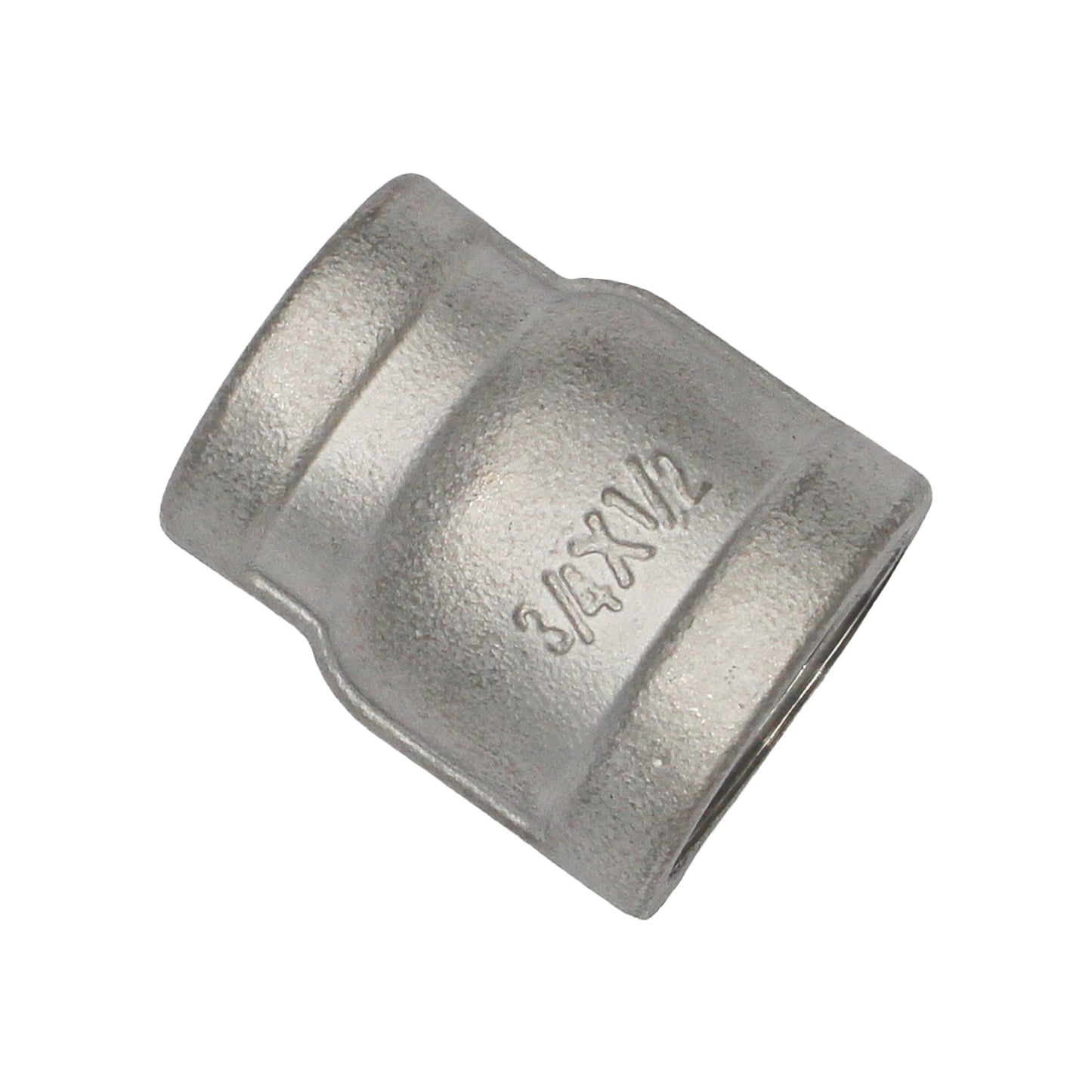 3/4" Female BSP X 1/2" Female BSP Reducing Coupler - 304 Stainless Steel Pipe Fitting