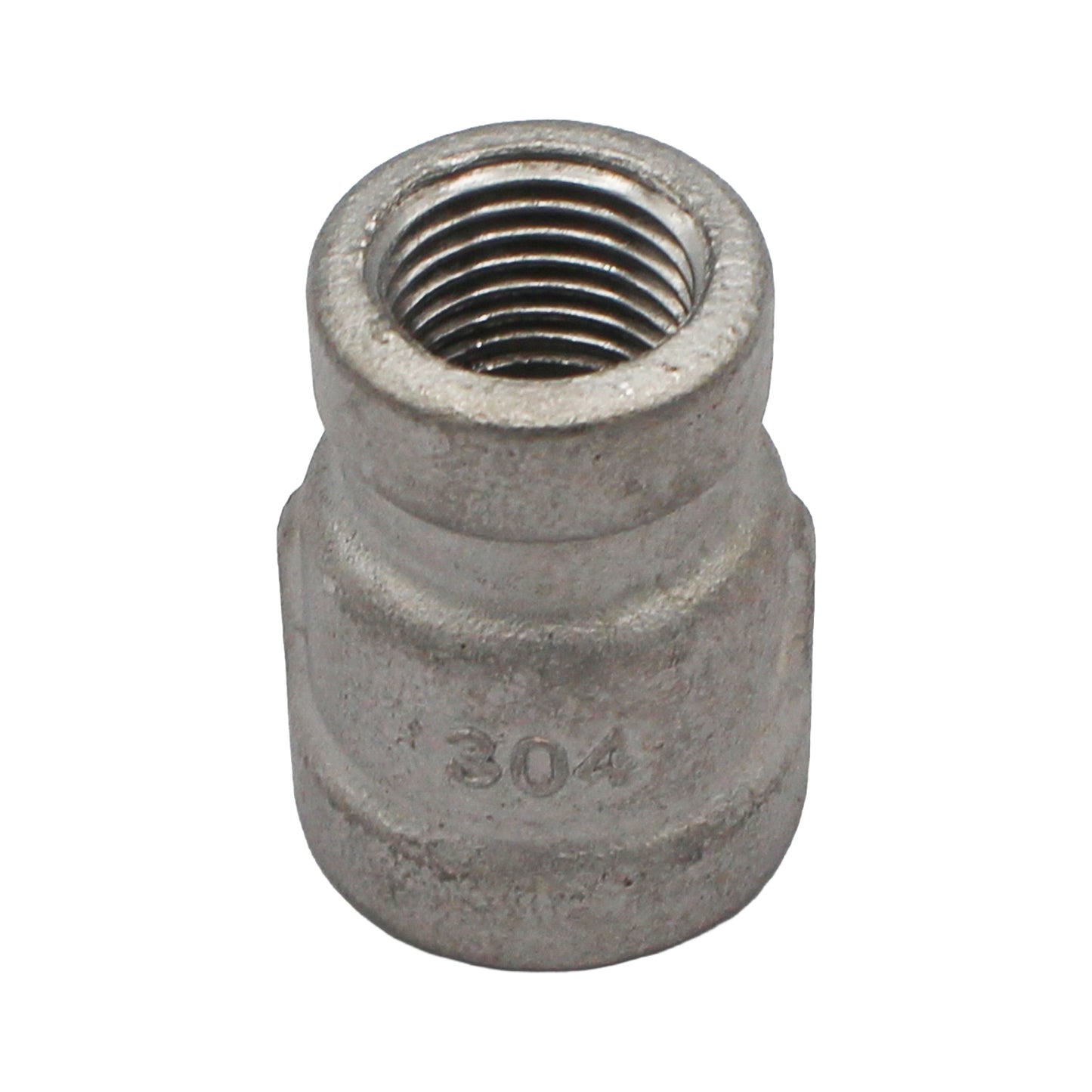 3/8" Female BSP X 1/4" Female BSP Reducing Coupler - 304 Stainless Steel Pipe Fitting