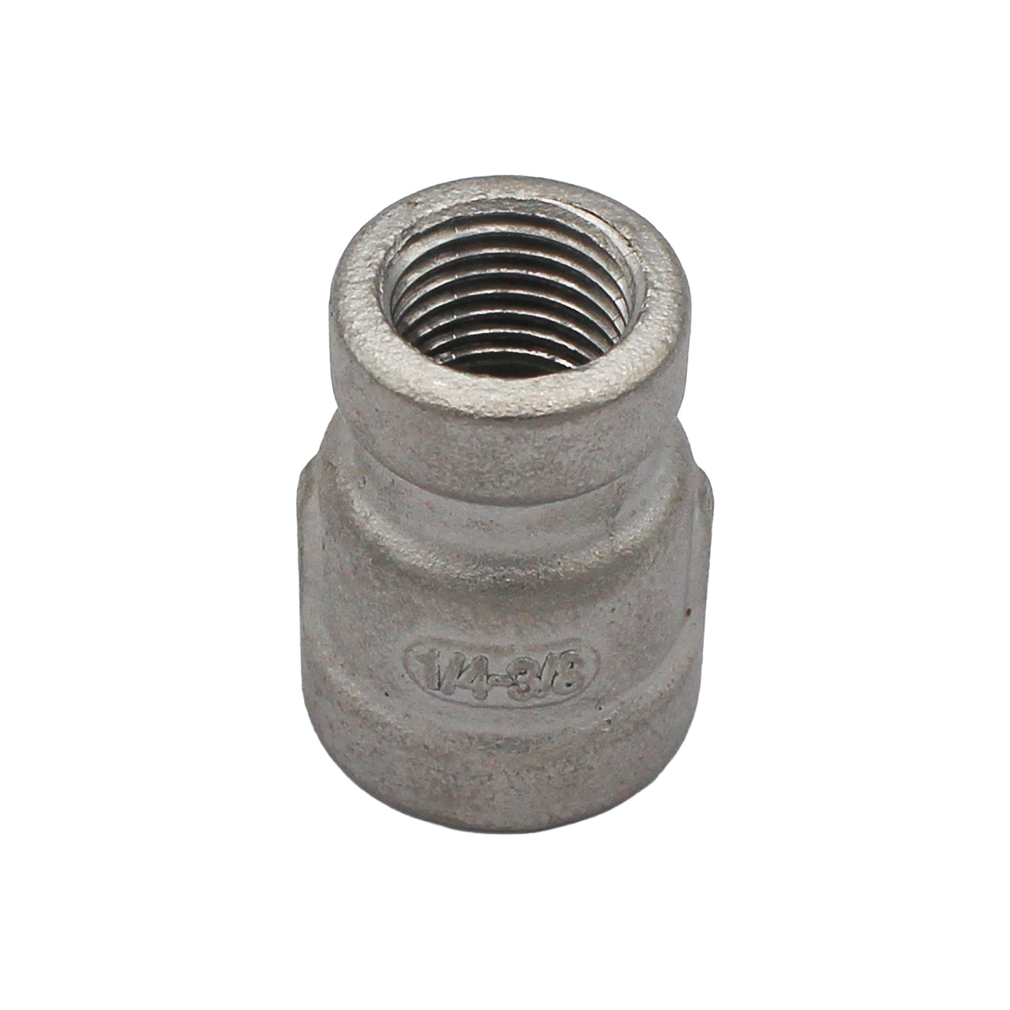 3/8" Female BSP X 1/4" Female BSP Reducing Coupler - 304 Stainless Steel Pipe Fitting