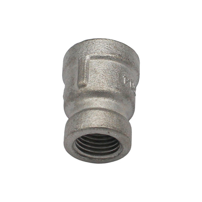 3/8" Female BSP X 1/4" Female BSP Reducing Coupler - 304 Stainless Steel Pipe Fitting