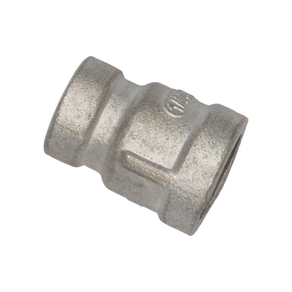 3/8" Female BSP X 1/4" Female BSP Reducing Coupler - 304 Stainless Steel Pipe Fitting