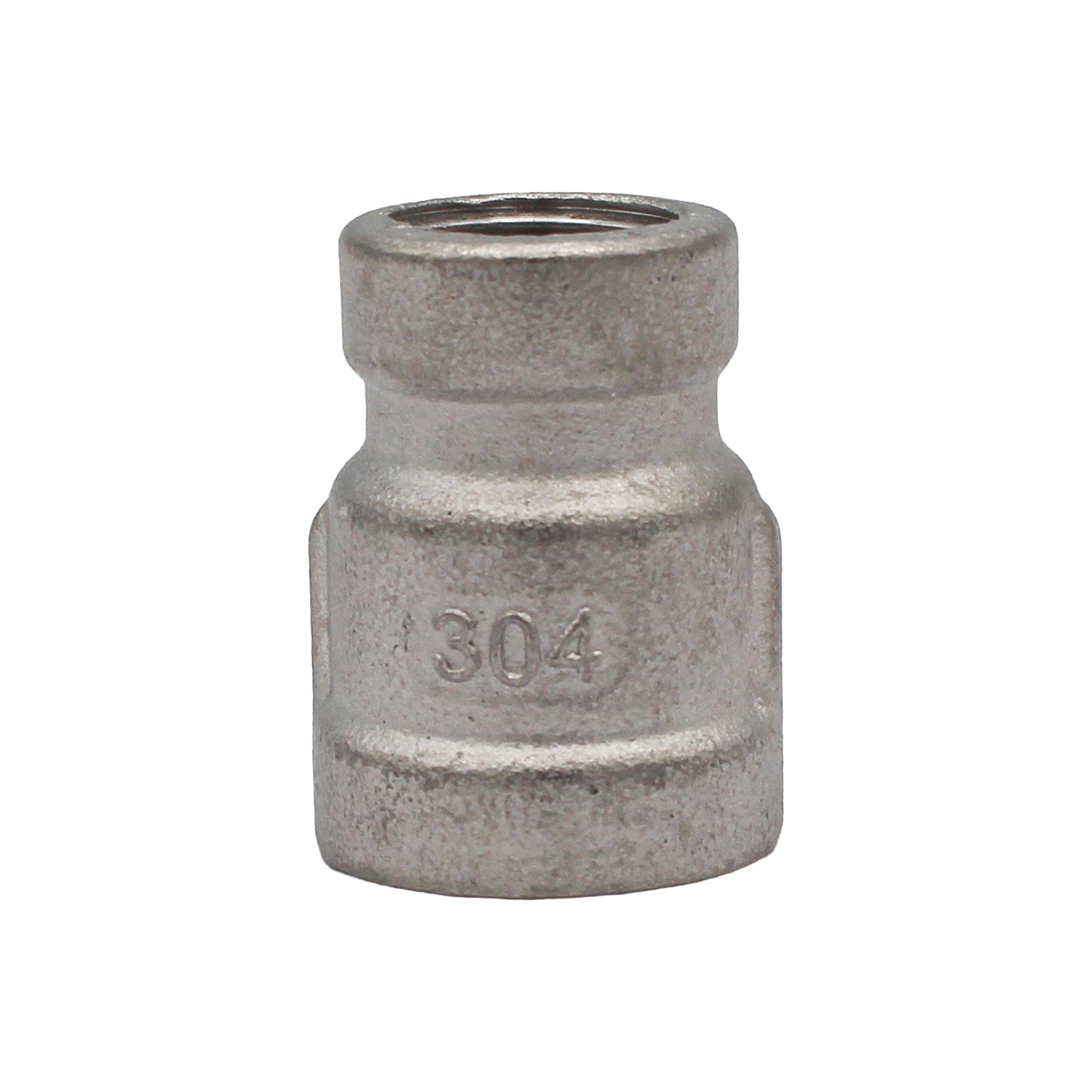 3/8" Female BSP X 1/4" Female BSP Reducing Coupler - 304 Stainless Steel Pipe Fitting