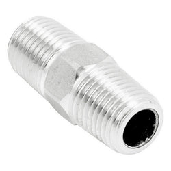 Stainless Steel British Standard Pipe Hex Nipple - 1/4" Male BSP