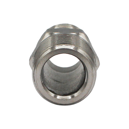 Stainless Steel British Standard Pipe Hex Nipple - 3/8" Male BSPT (1 1/4")
