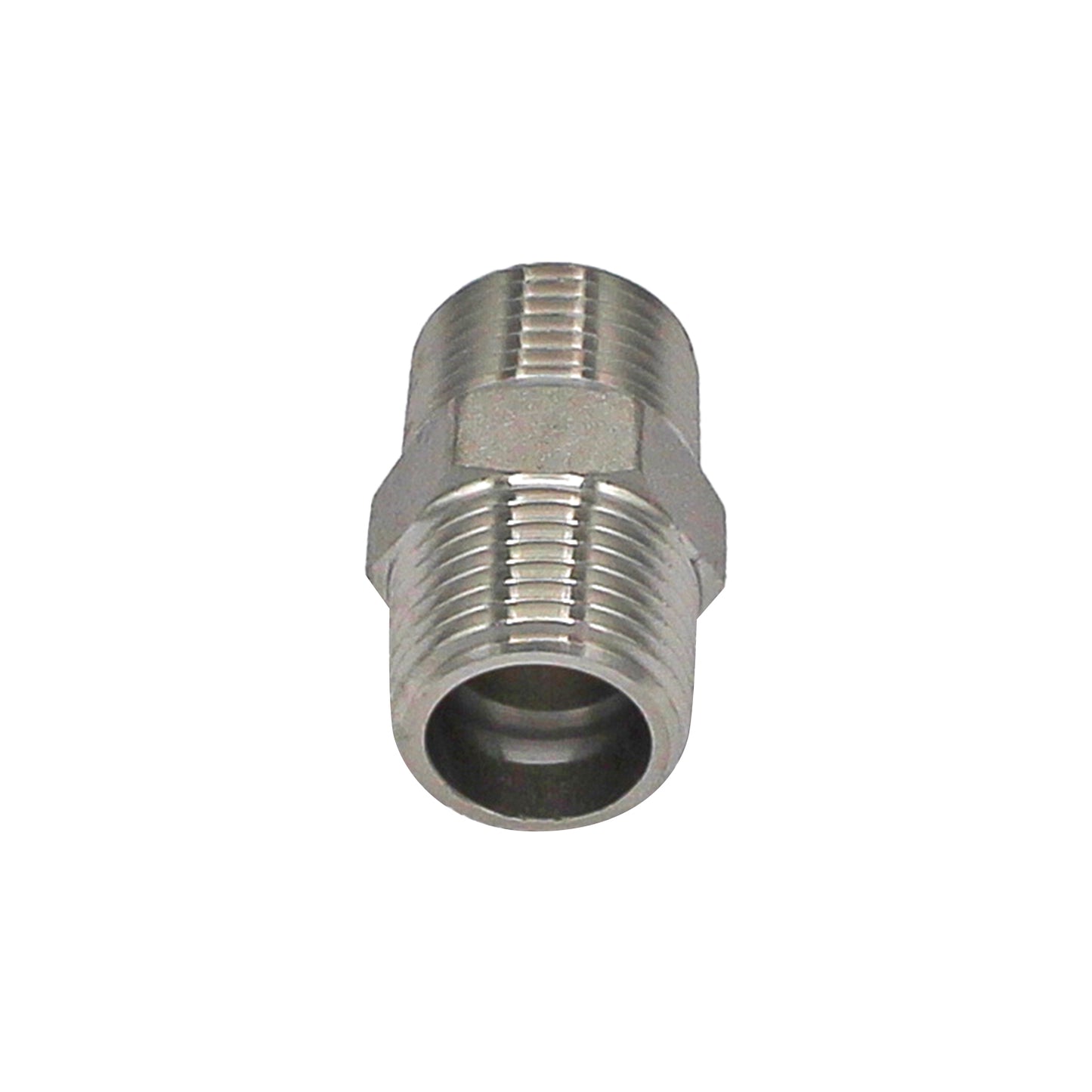1/2" Male BSP Hex Nipple - 304 Stainless Steel Pipe Fitting