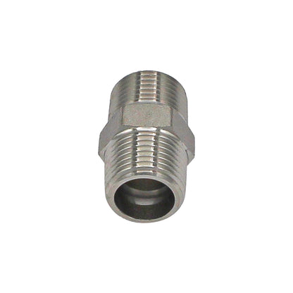1/2" Male BSP Hex Nipple - 304 Stainless Steel Pipe Fitting