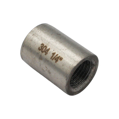 Stainless Steel British Standard Pipe Coupler - 1/4" Female BSPP