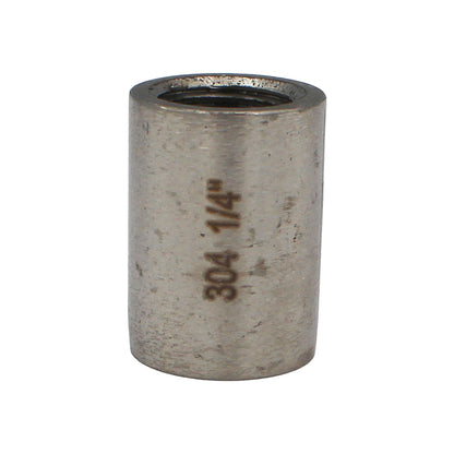 Stainless Steel British Standard Pipe Coupler - 1/4" Female BSPP