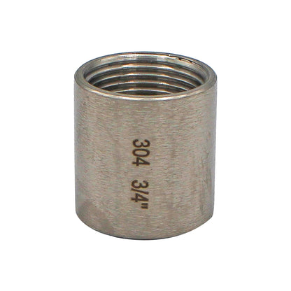 3/4" Female BSP Coupler - 304 Stainless Steel Pipe Fitting