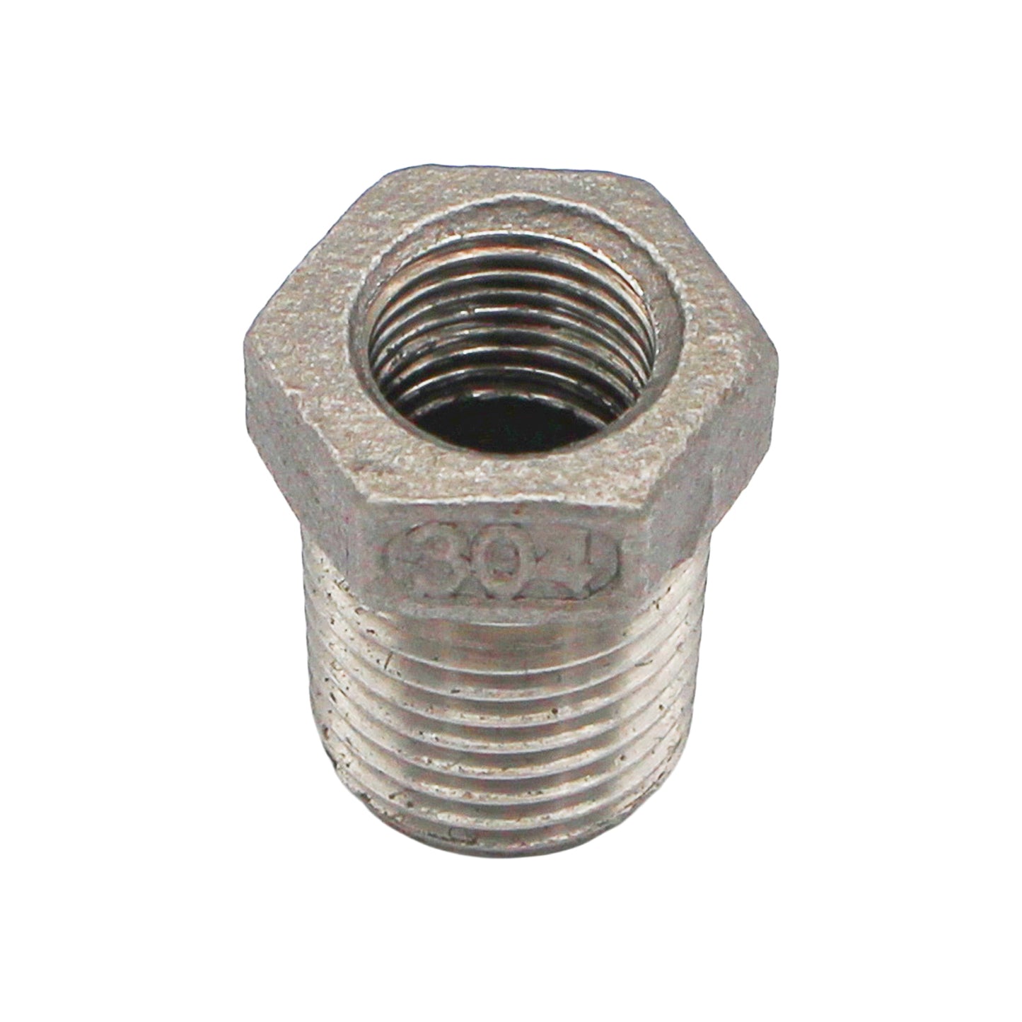 1/4" Male BSP X 1/8" Female BSP Reducer Bushing - 304 Stainless Steel Pipe Fitting