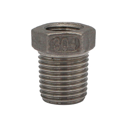1/4" Male BSP X 1/8" Female BSP Reducer Bushing - 304 Stainless Steel Pipe Fitting
