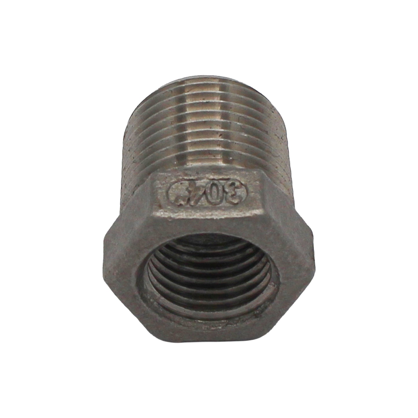 3/8" Male BSP X 1/4" Female BSP Reducer Bushing - 304 Stainless Steel Pipe Fitting