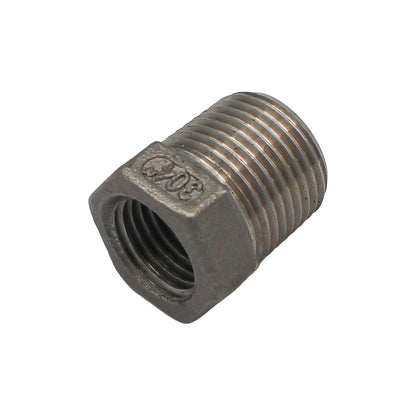 3/8" Male BSP X 1/4" Female BSP Reducer Bushing - 304 Stainless Steel Pipe Fitting