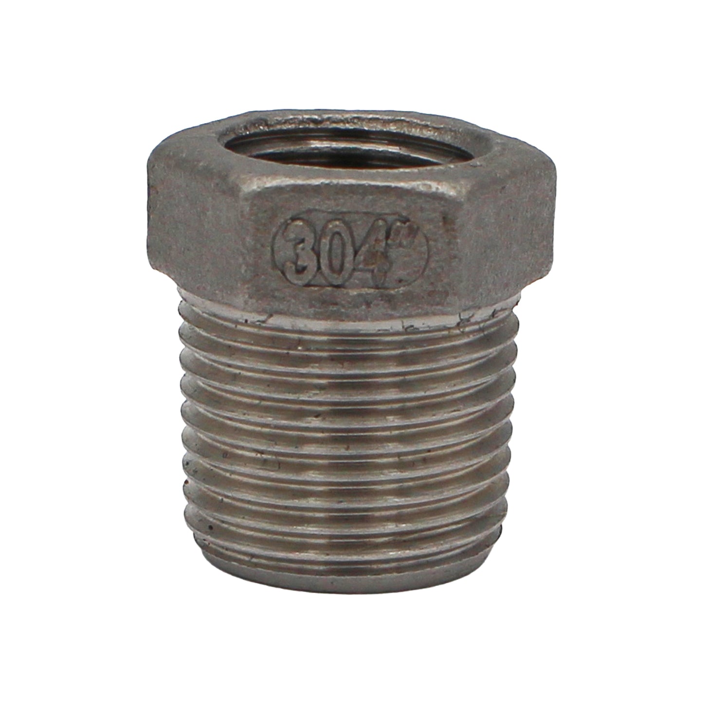 3/8" Male BSP X 1/4" Female BSP Reducer Bushing - 304 Stainless Steel Pipe Fitting