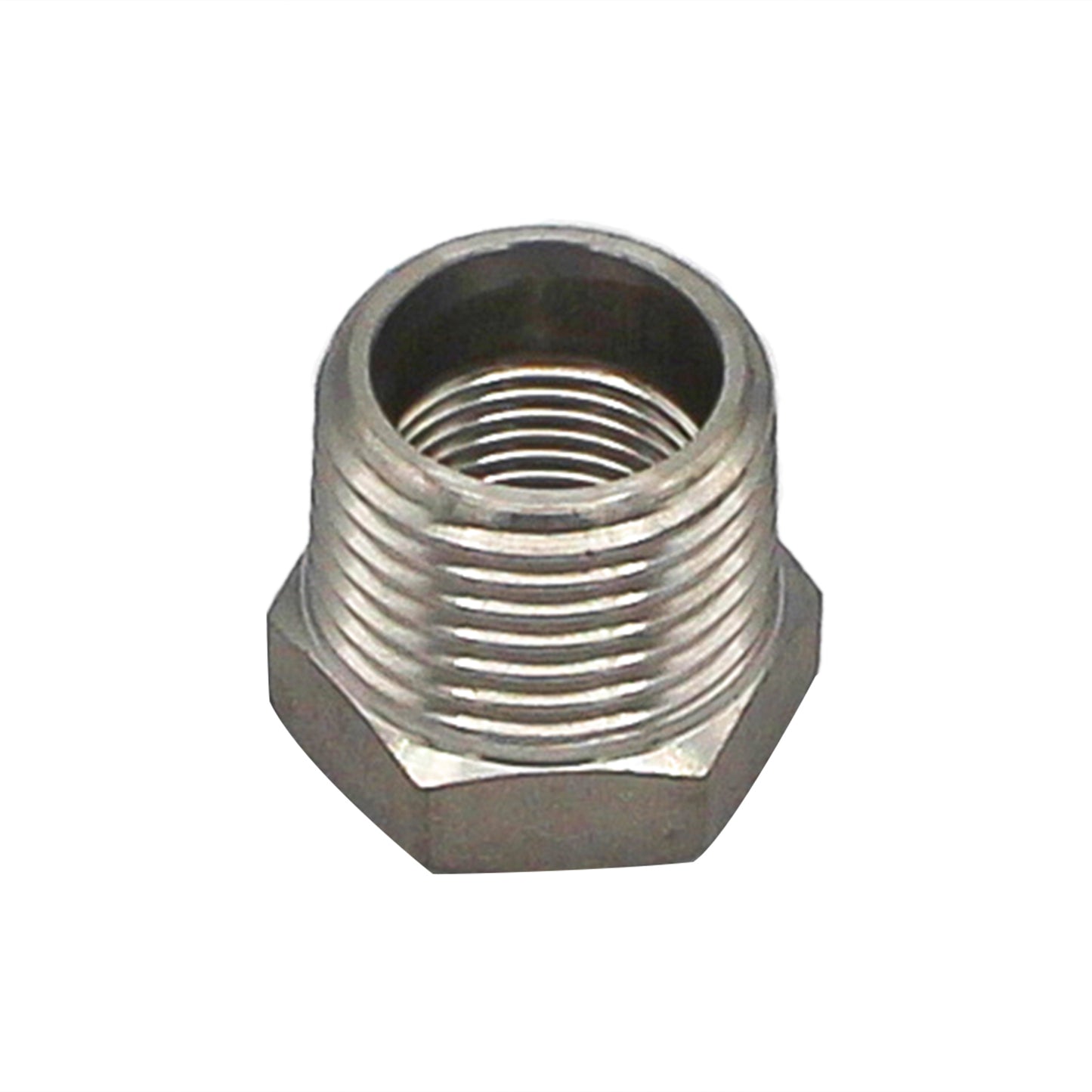 1/2" Male BSP X 3/8" Female BSP Reducer Bushing - 304 Stainless Steel Pipe Fitting