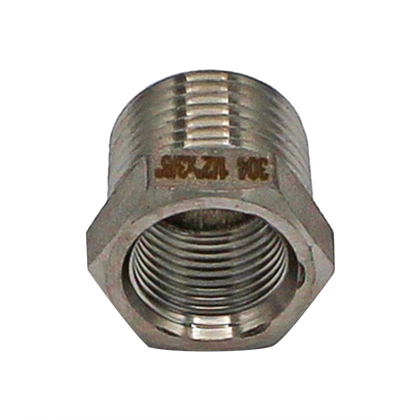 1/2" Male BSP X 3/8" Female BSP Reducer Bushing - 304 Stainless Steel Pipe Fitting