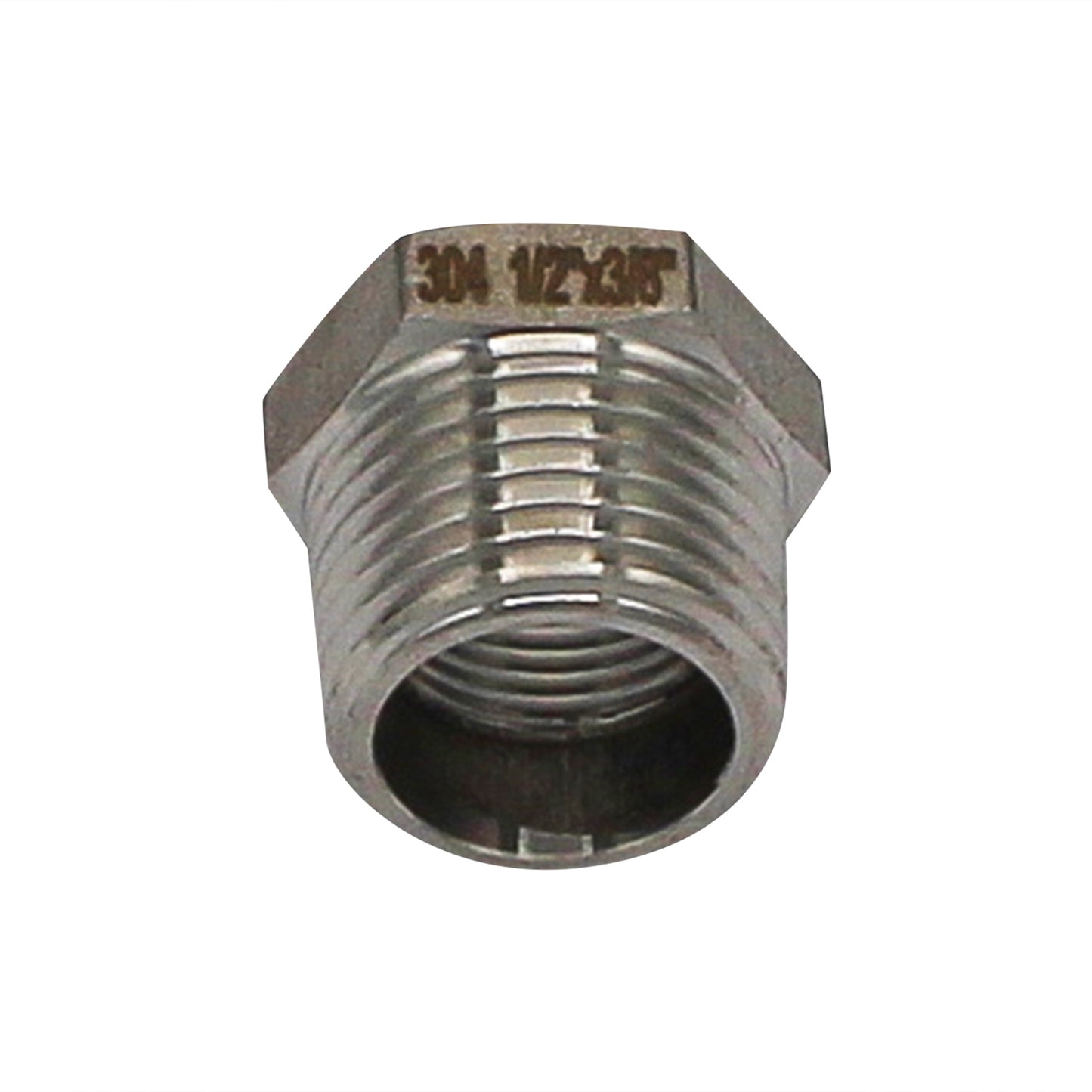 1/2" Male BSP X 3/8" Female BSP Reducer Bushing - 304 Stainless Steel Pipe Fitting