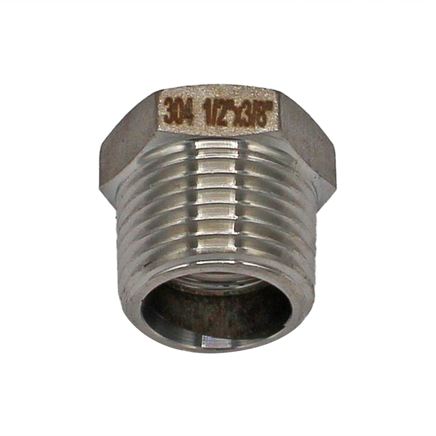 1/2" Male BSP X 3/8" Female BSP Reducer Bushing - 304 Stainless Steel Pipe Fitting