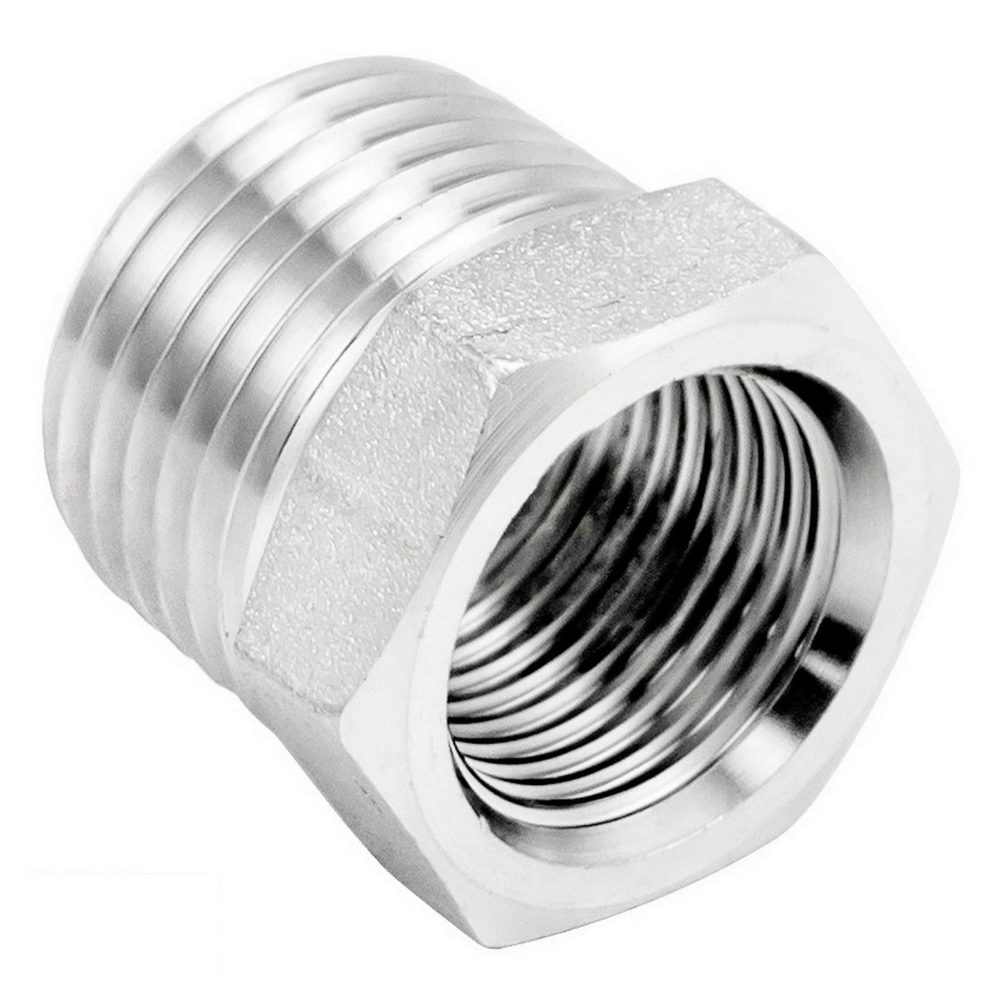 1/2" Male BSP X 3/8" Female BSP Reducer Bushing - 304 Stainless Steel Pipe Fitting