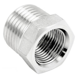 Stainless Steel British Standard Pipe Reducer Bushing - 1/2" Male BSP X 3/8" Female BSP