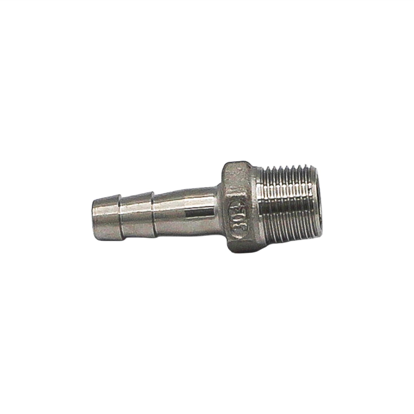 3/8" Male BSP X 3/8" OD Barb Barbed Adapter - 304 Stainless Steel Pipe Fitting
