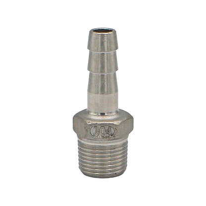 3/8" Male BSP X 3/8" OD Barb Barbed Adapter - 304 Stainless Steel Pipe Fitting
