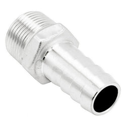 Stainless Steel British Standard Pipe Fitting - 3/4" Male BSP X 3/4" OD Barb